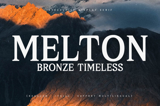 Melton Bronze Timeless Typeface Font Storytype Studio 