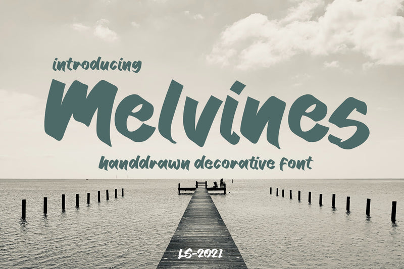 Melvines Font letterstockstd 