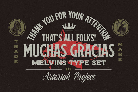 Melvins - Font Set SVG Arterfak Project 