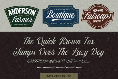 Melvins - Font Set SVG Arterfak Project 