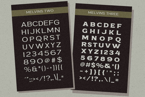 Melvins - Font Set SVG Arterfak Project 