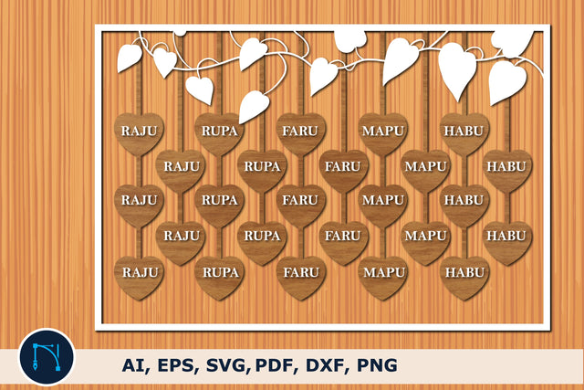 Member Hanging Hearts Frame SVG bundle SVG MD JOYNAL ABDIN 
