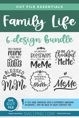 MeMe svg, Grandma MeMe bundle svg, Best Me Me ever, svg dxf png SVG SVG Cut File 