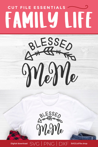MeMe svg - Grandma MeMe svg blessed Me Me svg for mother's day SVG SVG Cut File 