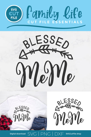 MeMe svg - Grandma MeMe svg blessed Me Me svg for mother's day SVG SVG Cut File 