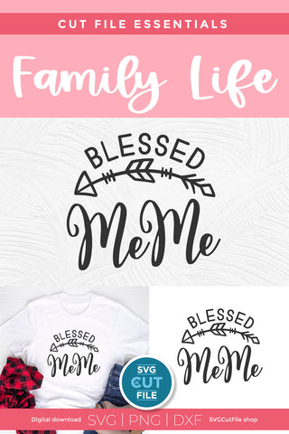 MeMe svg - Grandma MeMe svg blessed Me Me svg for mother's day SVG SVG Cut File 