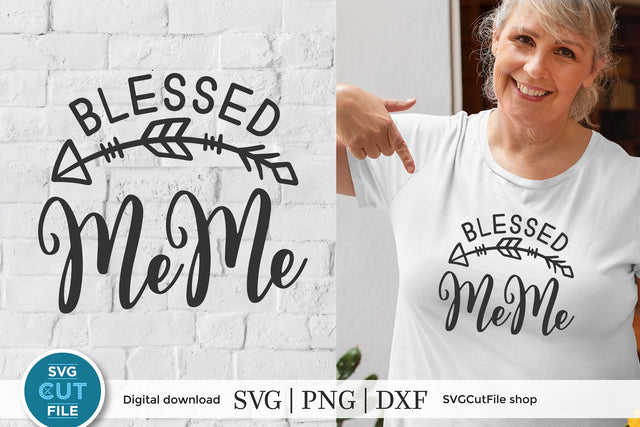MeMe svg - Grandma MeMe svg blessed Me Me svg for mother's day SVG SVG Cut File 