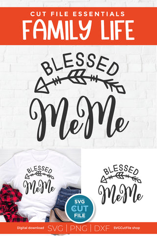 MeMe svg - Grandma MeMe svg blessed Me Me svg for mother's day SVG SVG Cut File 