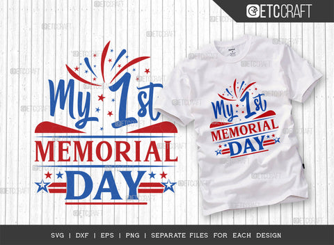 Memorial Day Bundle Vol-05 SVG Cut File | Happy Independence Day Svg | Happy Memorial Day Svg | Let Freedom Ring Svg | Let's Get Lit Svg | My 1st Memorial Day Svg | My First 4th Of July Svg | Quote Design SVG ETC Craft 
