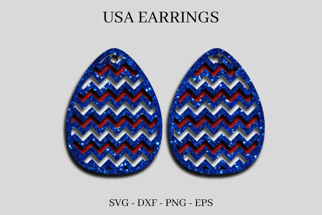 Memorial Day Earrings SVG SVG SvgOcean 