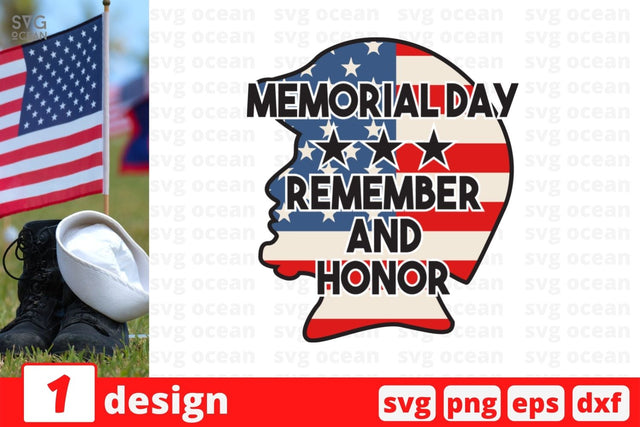 Memorial Day remember and honor SVG Cut File SVG SvgOcean 