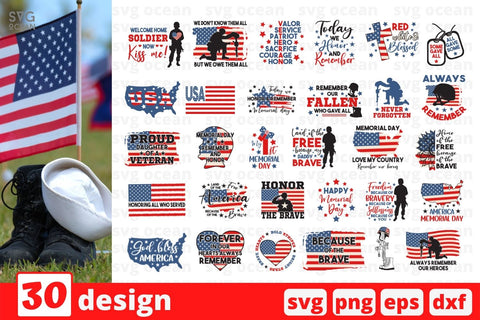 Memorial Day SVG Bundle SVG SvgOcean 