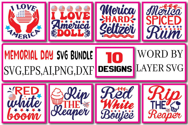 Memorial Day SVG Bundle Vol. 1 SVG Craftlabsvg24 
