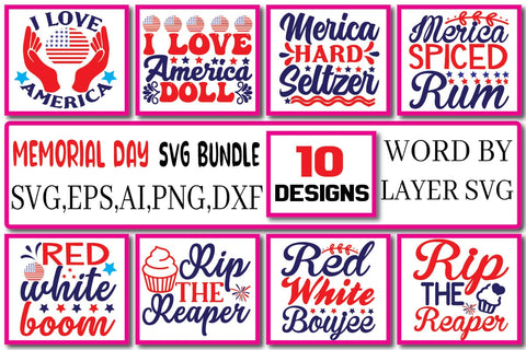 Memorial Day SVG Bundle Vol. 1 SVG Craftlabsvg24 