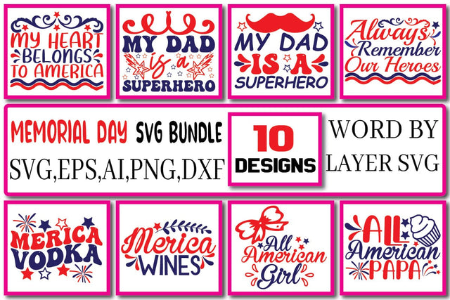 Memorial Day SVG Bundle Vol. 2 SVG Craftlabsvg24 