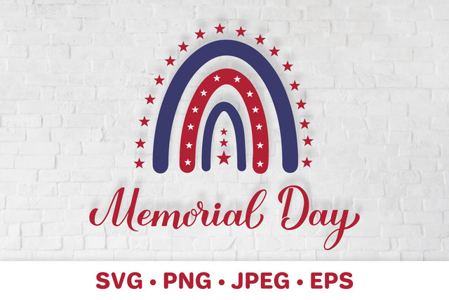 Memorial Day SVG. USA Patriotic rainbow SVG LaBelezoka 