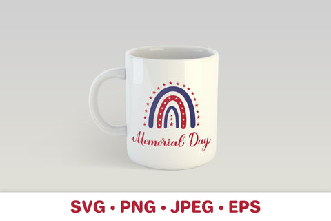 Memorial Day SVG. USA Patriotic rainbow SVG LaBelezoka 