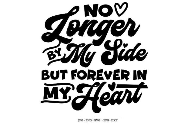 Memorial Gift Svg, Pet Memorial, No Longer By My Side But Forever In My Heart Svg, Pet Loss Gift, Pet Death Gift SVG SVG Digital Designer 