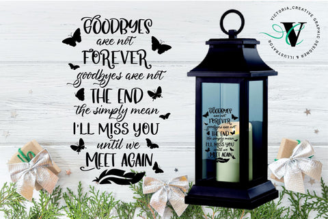 Memorial lantern SVG bundle, memorial quotes SVG Victoria.Creative 