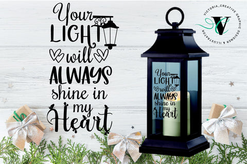 Memorial lantern SVG bundle, memorial quotes SVG Victoria.Creative 