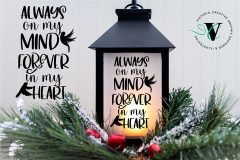 Memorial lantern SVG bundle, memorial quotes SVG Victoria.Creative 