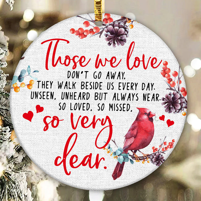 Memory Cardinal Ornament Png, Round Christmas Ornament, PNG Instant Download, Xmas Ornament Sublimation Designs Downloads Sublimation CaldwellArt 