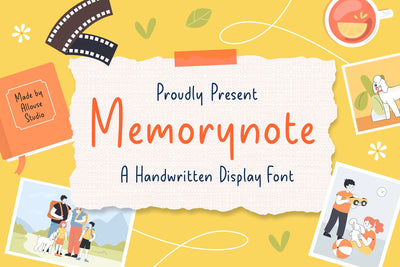 Memorynote Font Allouse.Studio 