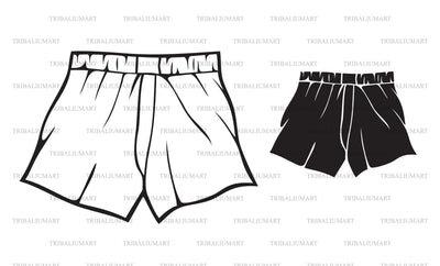 Men Underwear Boxer Shorts SVG TribaliumArtSF 