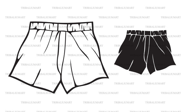 Men Underwear Boxer Shorts SVG TribaliumArtSF 