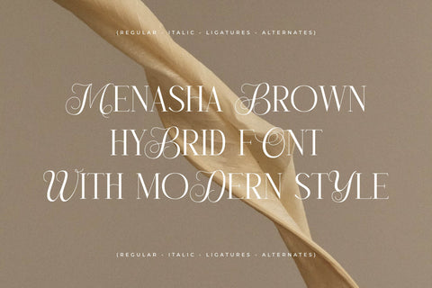 Menasha Brown Typeface Font Storytype Studio 