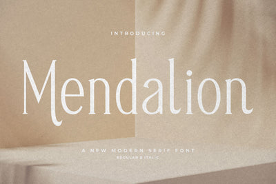 Mendalion Typeface Font Storytype Studio 