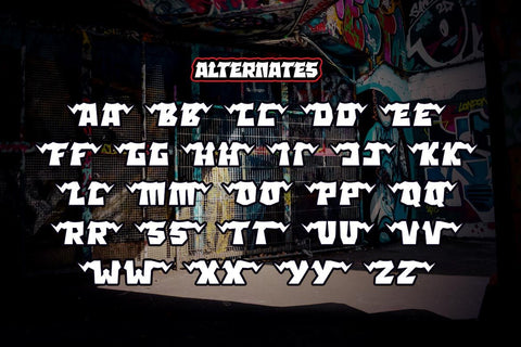 MENOR - Display Graffiti Style Font Font twinletter 