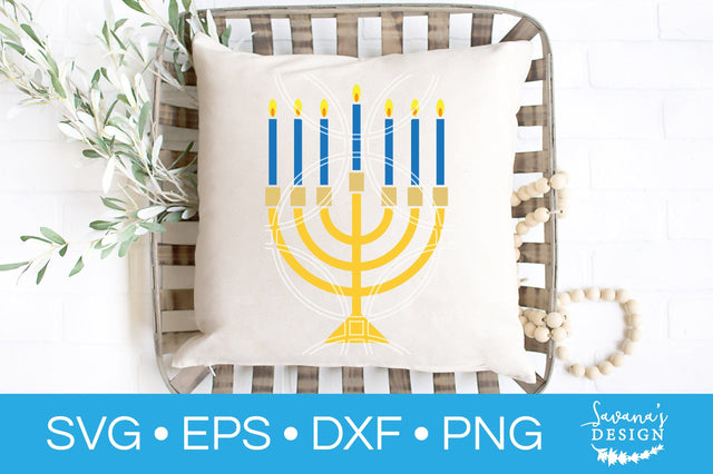 Menorah SVG SVG SavanasDesign 