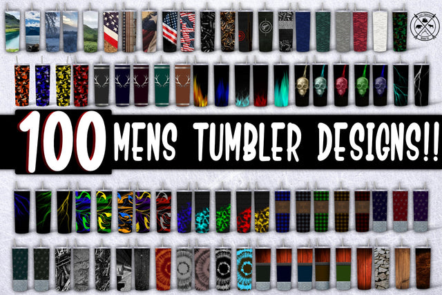 MENS HUGE Skinny Tumbler Sublimation Bundle|Tumbler PNG Sublimation Last Frontier Design Co. 