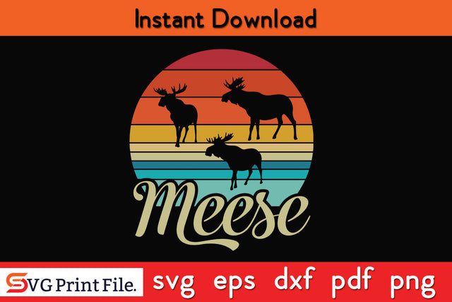 Mens Meese Funny Moose Hilarious Sarcastic T Shirt SVG PNG Cut File SVG SVG Print File 