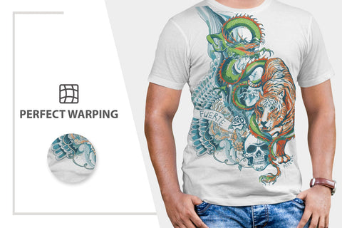 Mens T-Shirt Mock-Up Bundle Mock Up Photo SH_Tee store 