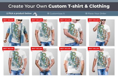 Mens T-Shirt Mock-Up Bundle Mock Up Photo SH_Tee store 