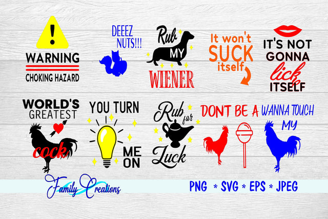 Men's Underwear Saying Bundle SVG Family Creations 