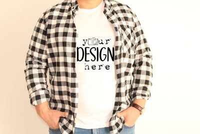 Mens White Tshirt Model, Bella Canvas 3001 Mockup,White T-shirt Mockup, Hanging Shirt Mockup,Model Mockup Shirt, Real Shirt Mockup, Mock up Mock Up Photo ArtStudio 