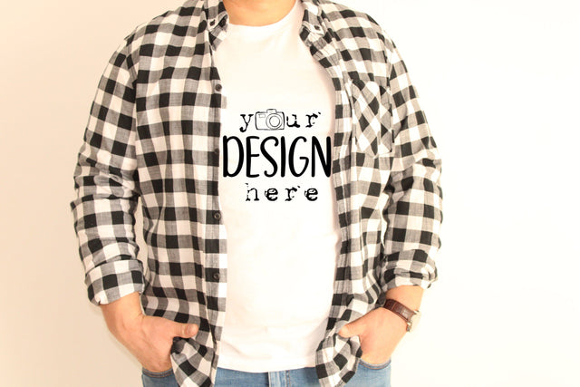 Mens White Tshirt Model, Bella Canvas 3001 Mockup,White T-shirt Mockup, Hanging Shirt Mockup,Model Mockup Shirt, Real Shirt Mockup, Mock up Mock Up Photo ArtStudio 