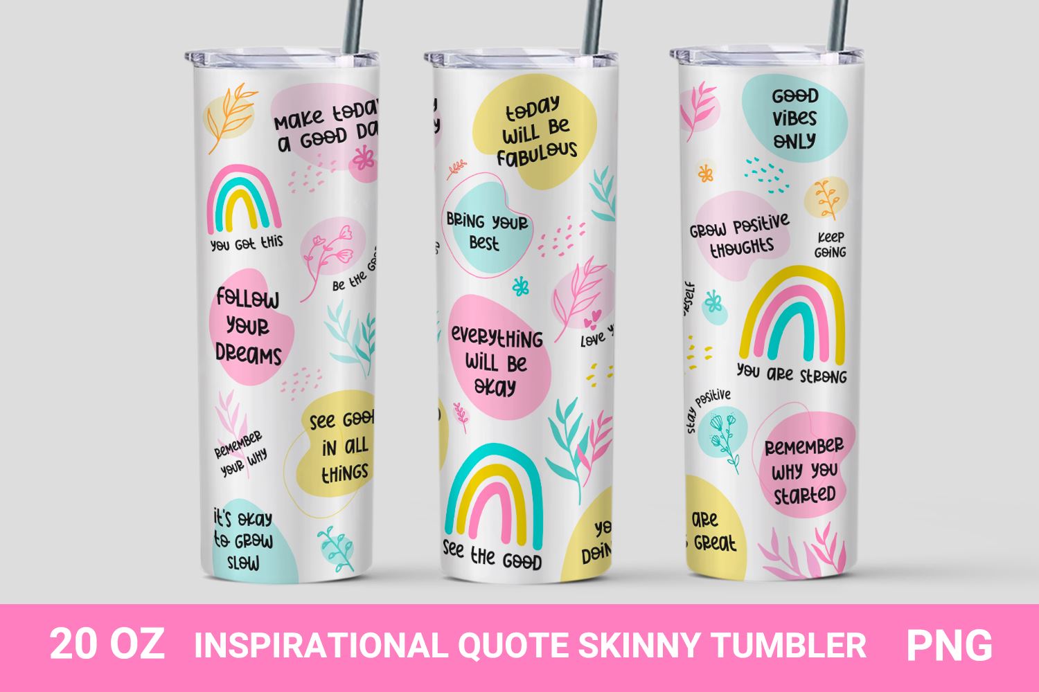 LEADO 20oz Tumbler, Positive Affirmation Gifts for