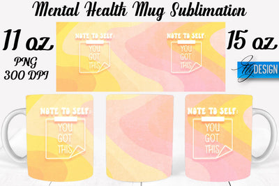 Mental Health 11 | 15 oz Mug Sublimation Sublimation Fly Design 