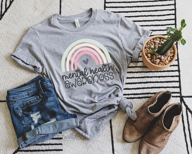 Mental Health Awareness Rainbow SVG File SVG Toteally Creations 