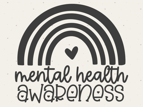 Mental Health Awareness Rainbow SVG File SVG Toteally Creations 