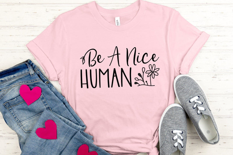 Mental Health Awareness SVG - Be a Nice Human - So Fontsy