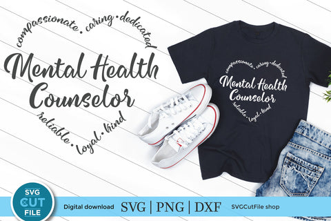 Mental Health Counselor svg SVG SVG Cut File 