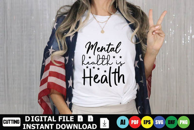 Mental Health Is Health SVG Shahin alam 