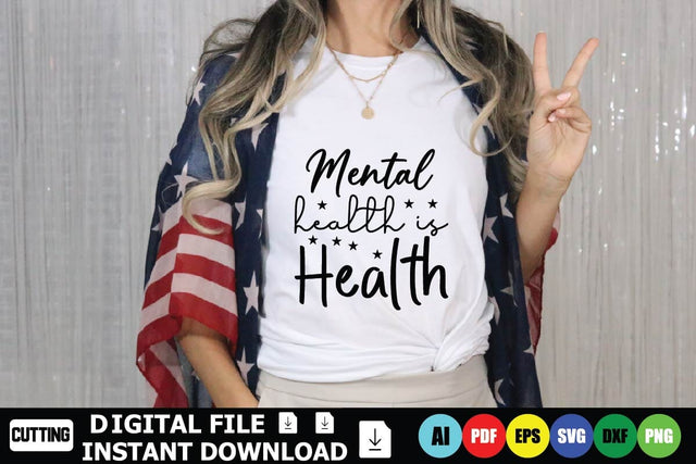 Mental Health Is Health SVG Shahin alam 