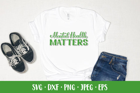 Mental Health Matters SVG. Hand lettered Inspirational Quote SVG LaBelezoka 