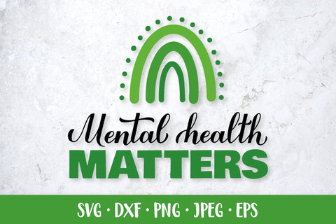 Mental Health Matters SVG. Hand lettered quote SVG LaBelezoka 